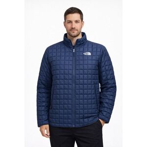 The North Face Men's Thermoball ECO Insulated FZ Puffer Jacket Blue LRG NWT $230